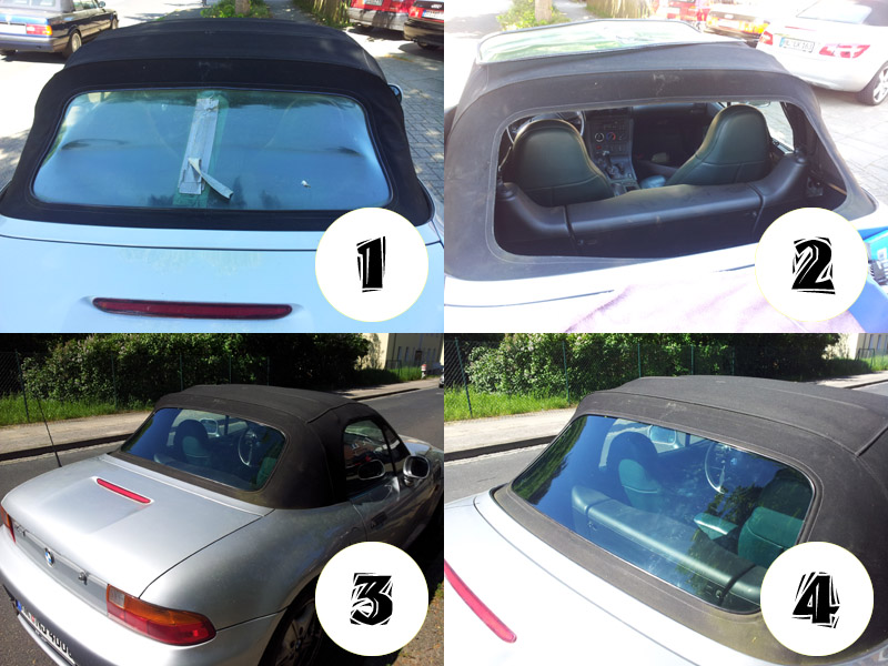 Bmw z3 rear window installation #2