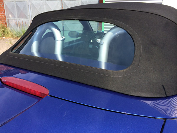 Ford Streetka Cabrio Luna Trasera Negro con Cremallera Producto Nuevo como Orig